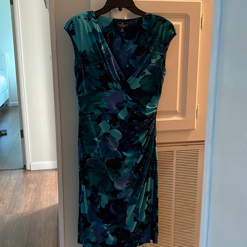American Living Blue Floral Dress